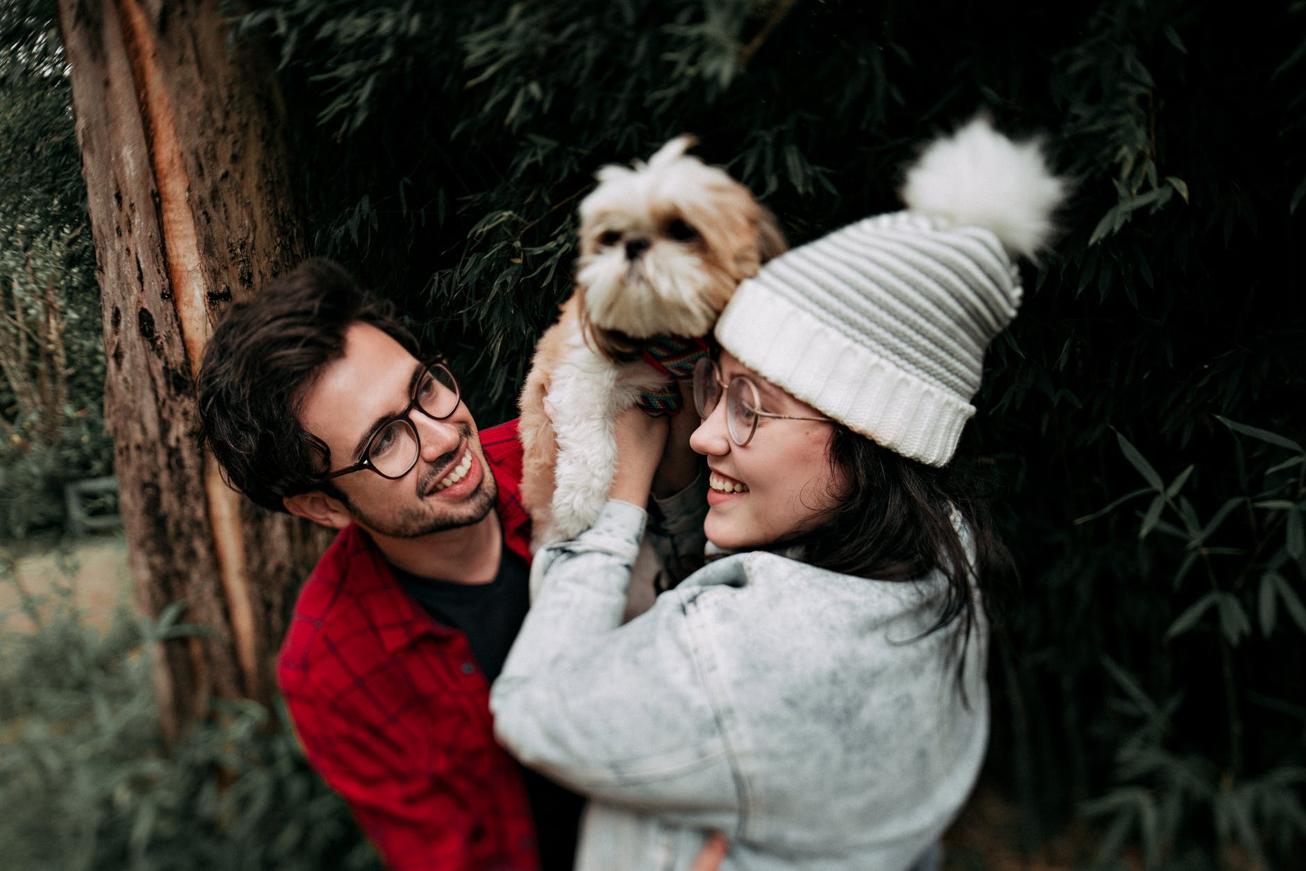 Two people having a relaxed conversation